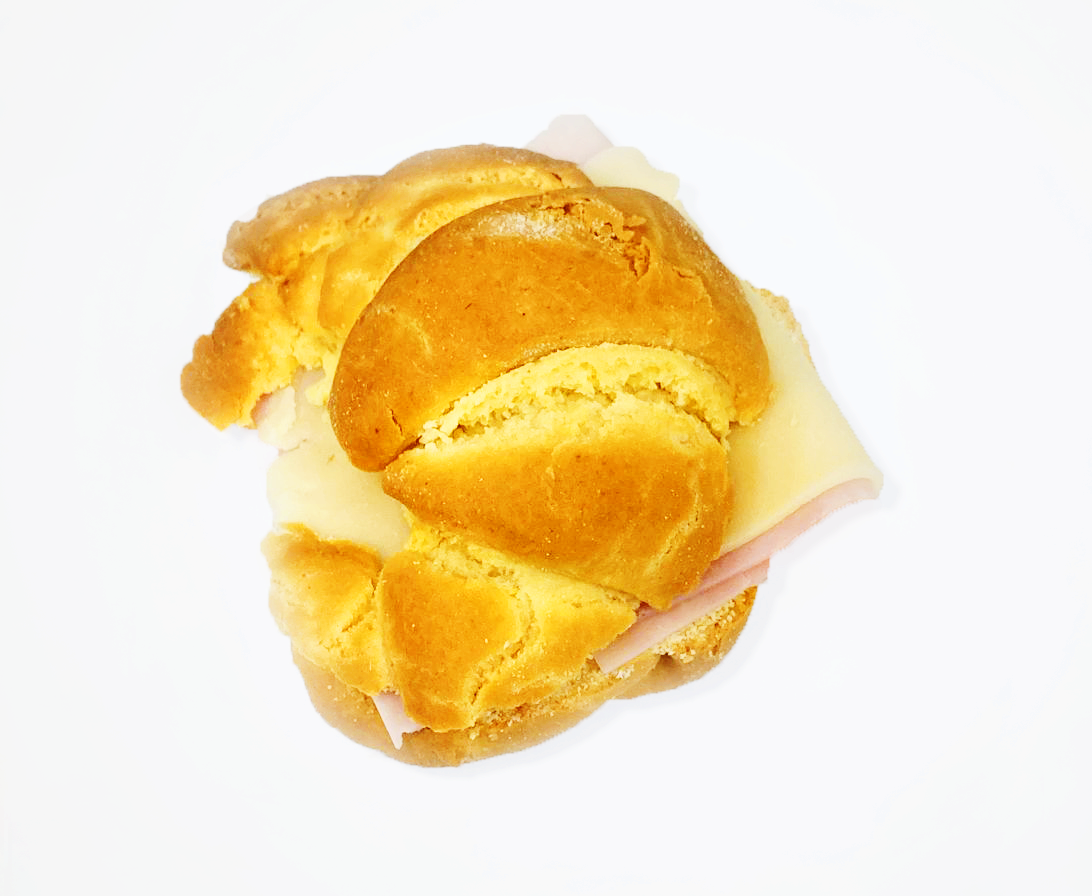 Medialuna rellena de jamón y queso, medialunas sin gluten ciudad de la costa